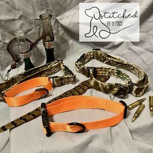 Orange and Camouflage Dog Collars